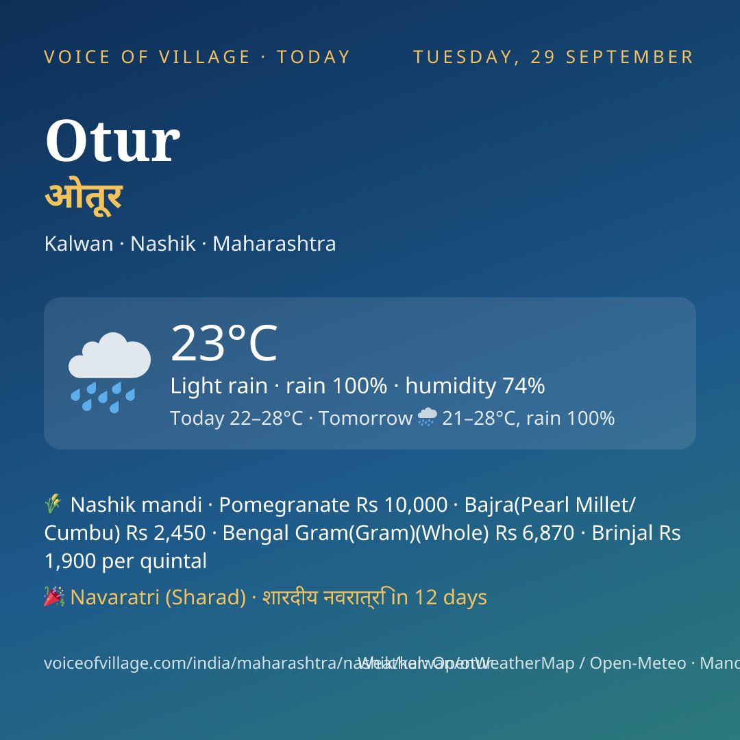 Otur today