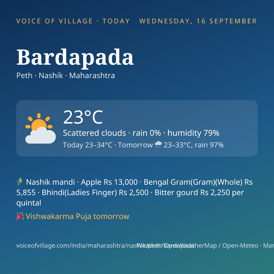 Bardapada today