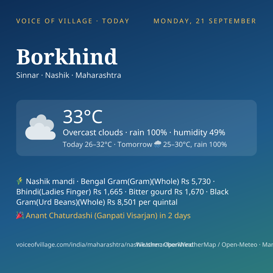 Borkhind today