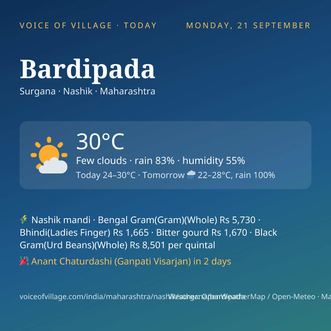 Bardipada today