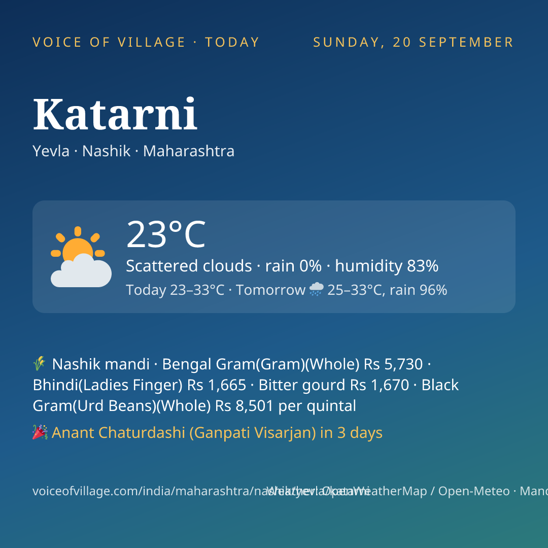 Katarni today