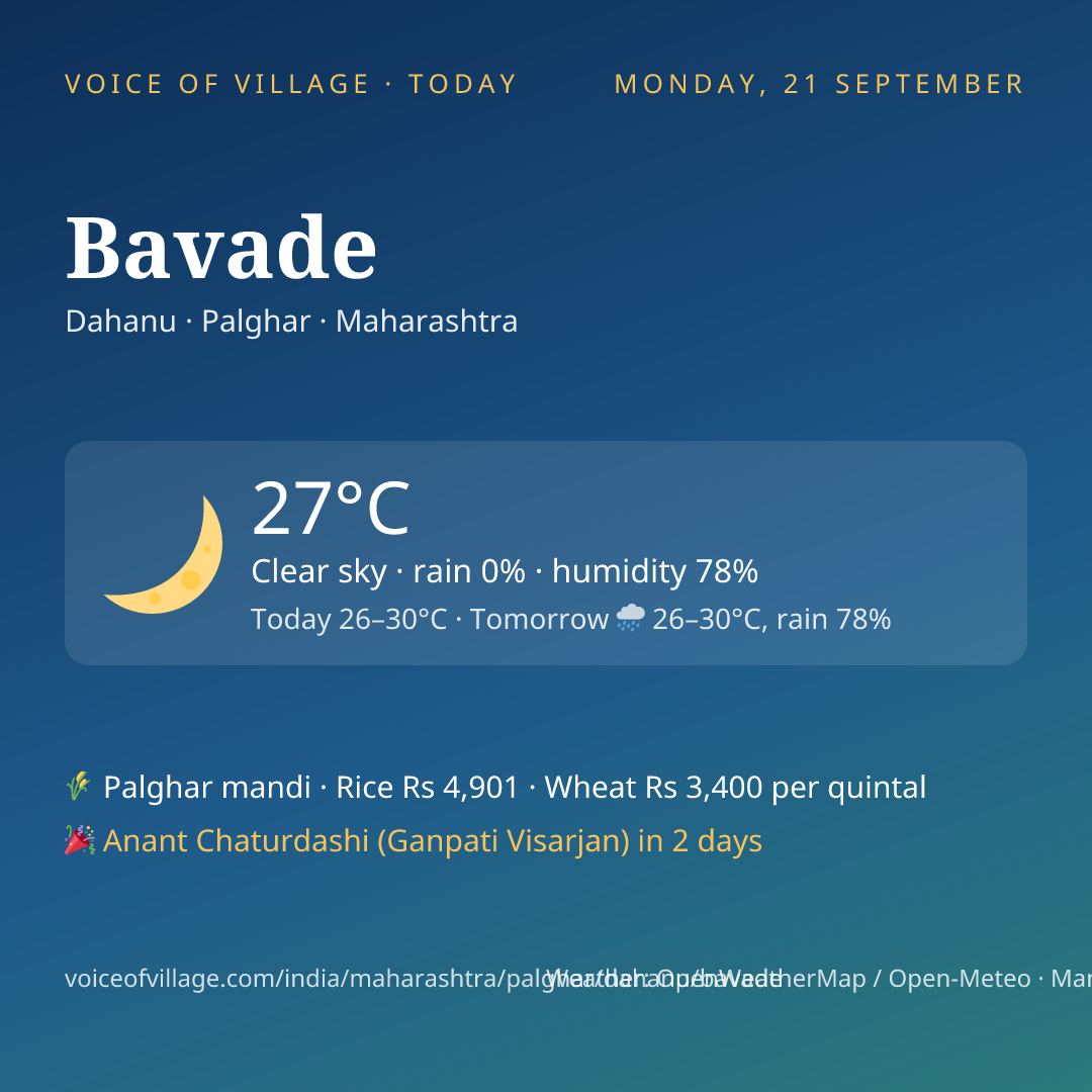 Bavade today