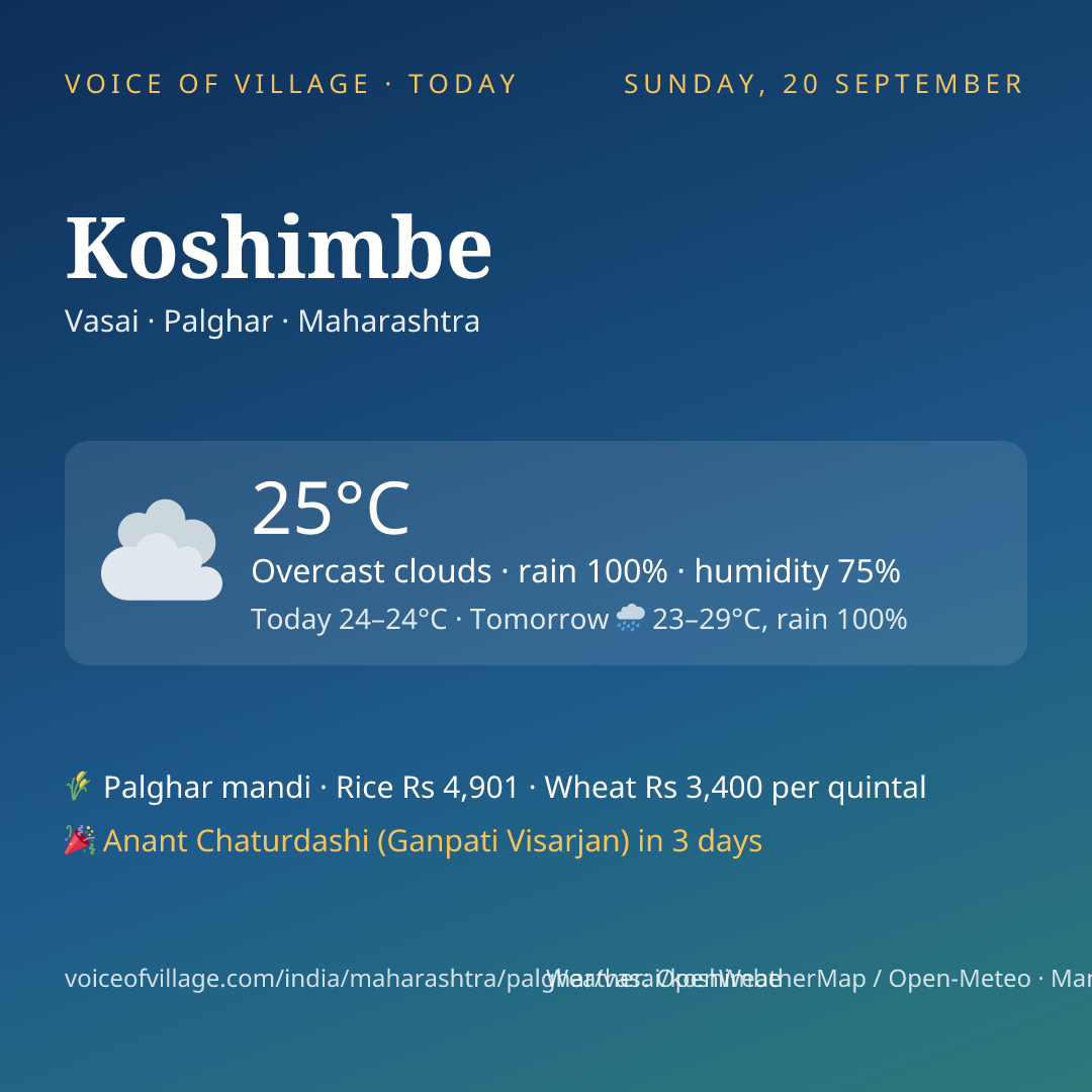 Koshimbe today