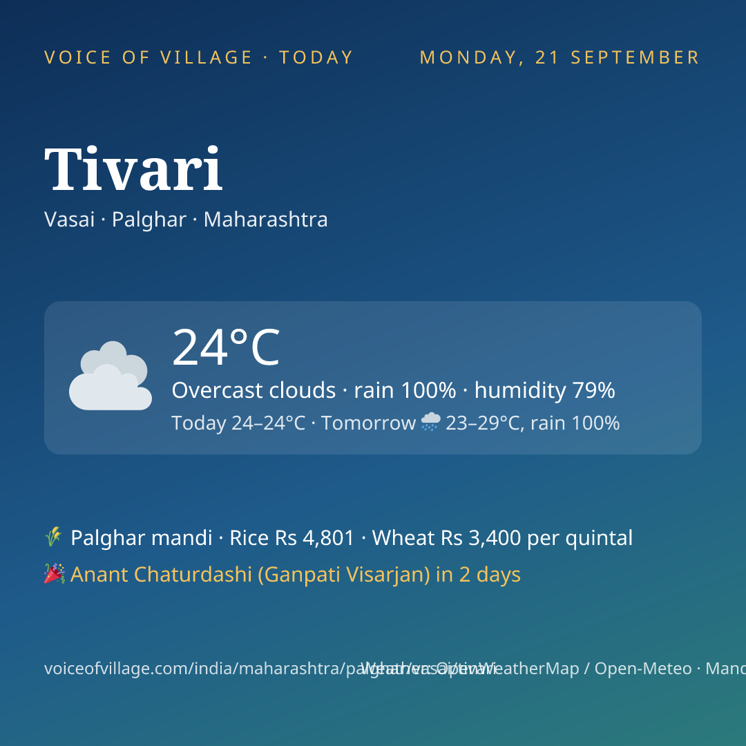 Tivari today