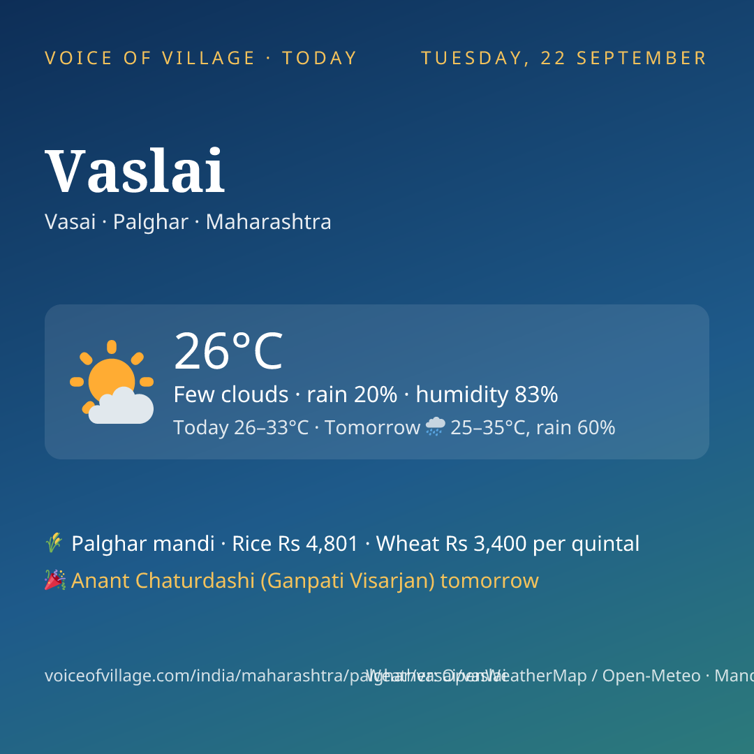 Vaslai today