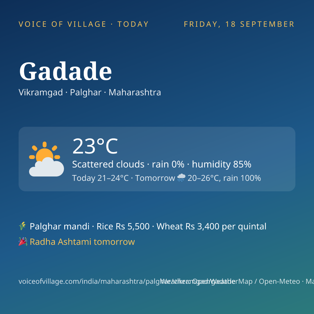 Gadade today