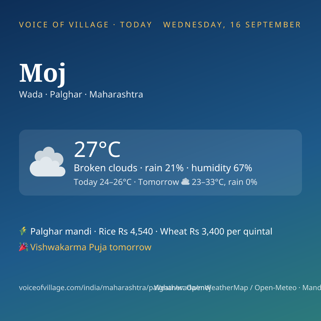 Moj today