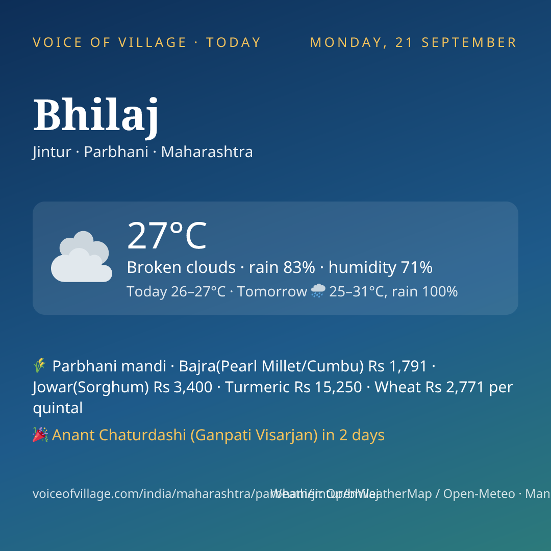 Bhilaj today