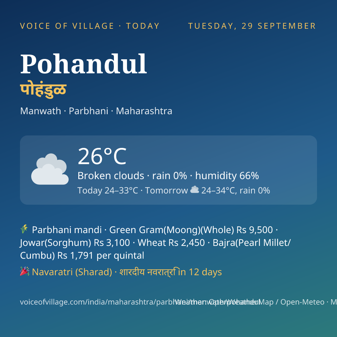 Pohandul today