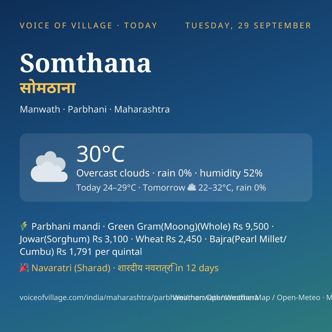 Somthana today