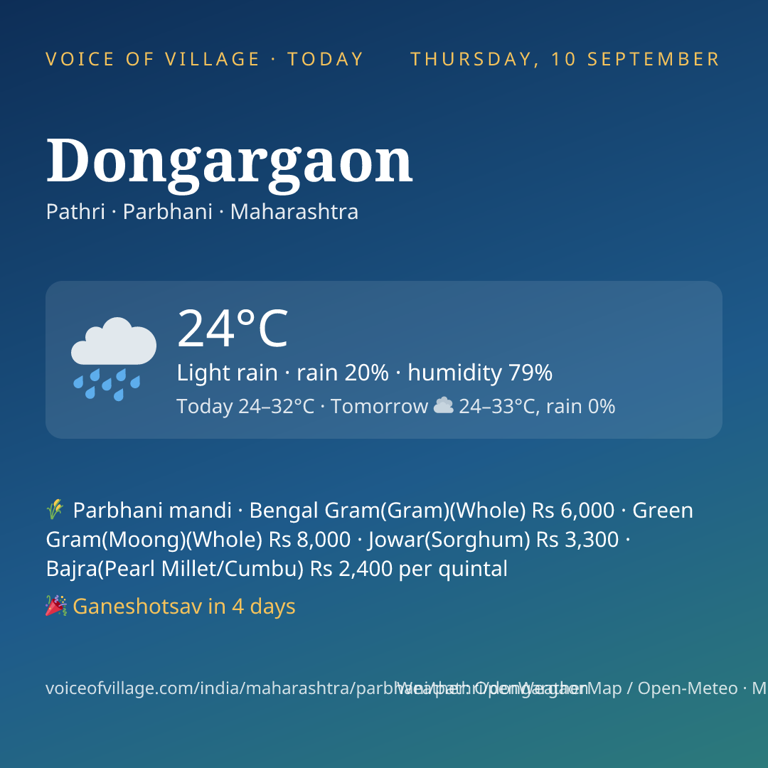 Dongargaon today