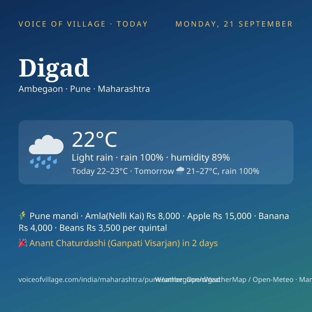 Digad today