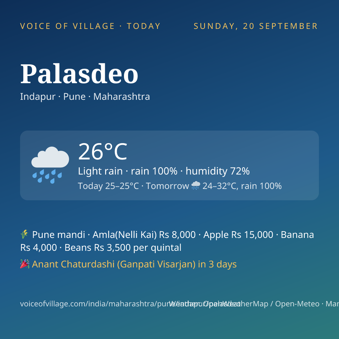 Palasdeo today