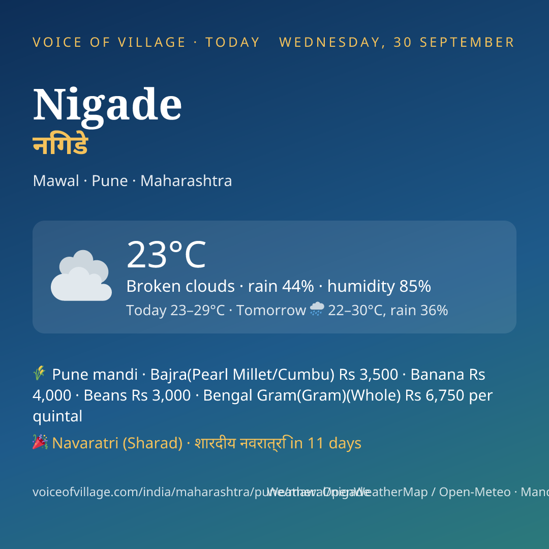 Nigade today