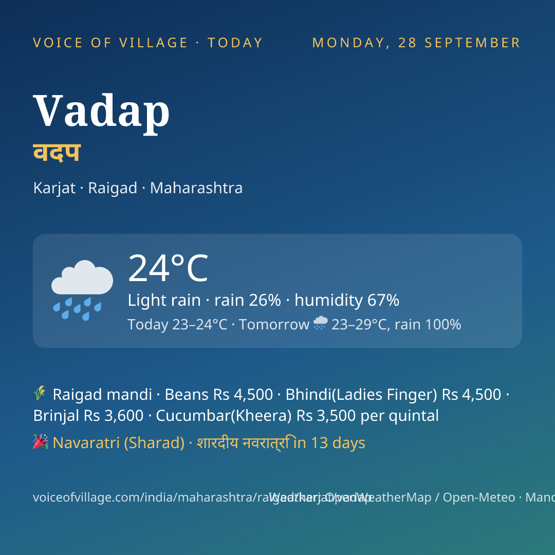 Vadap today