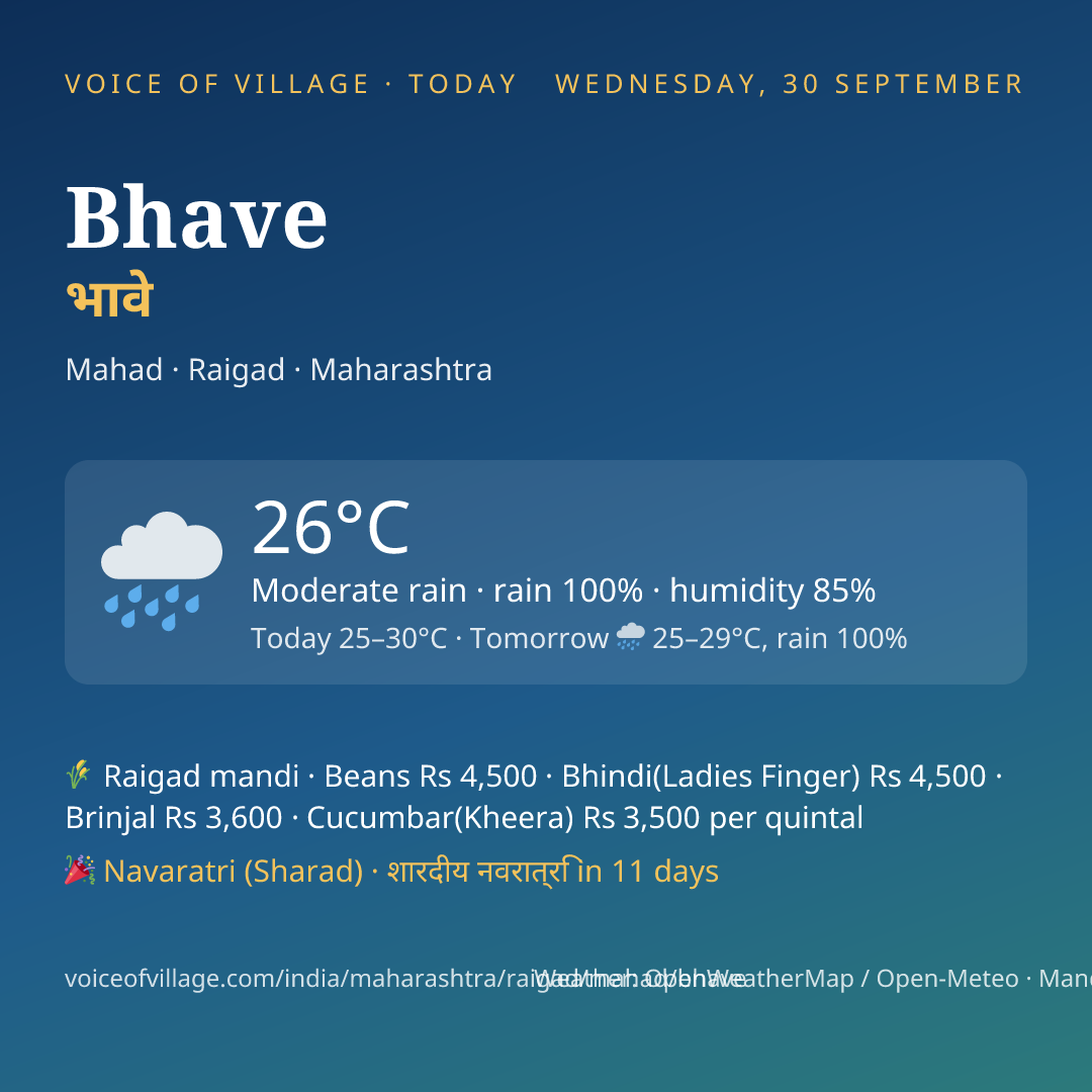 Bhave today