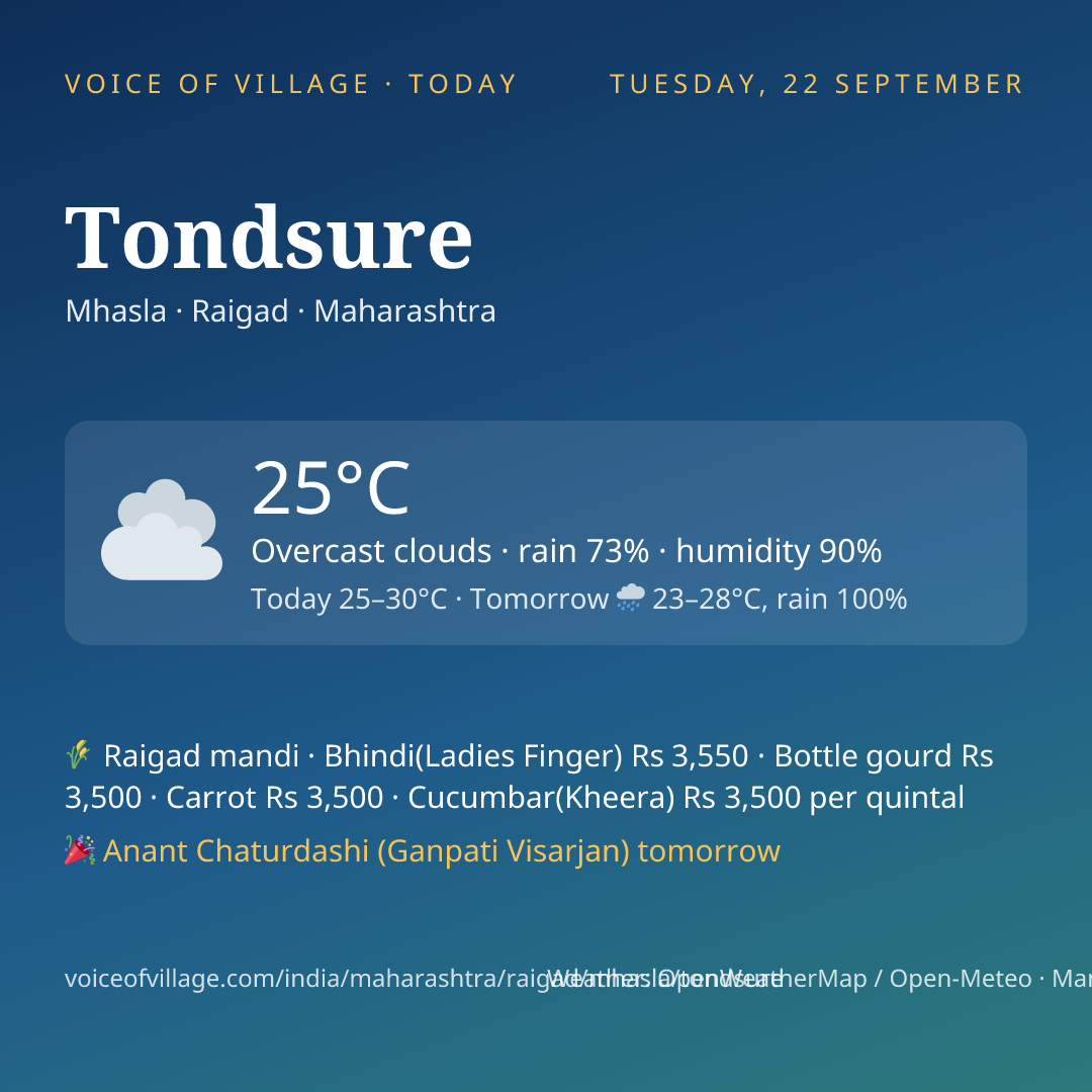 Tondsure today