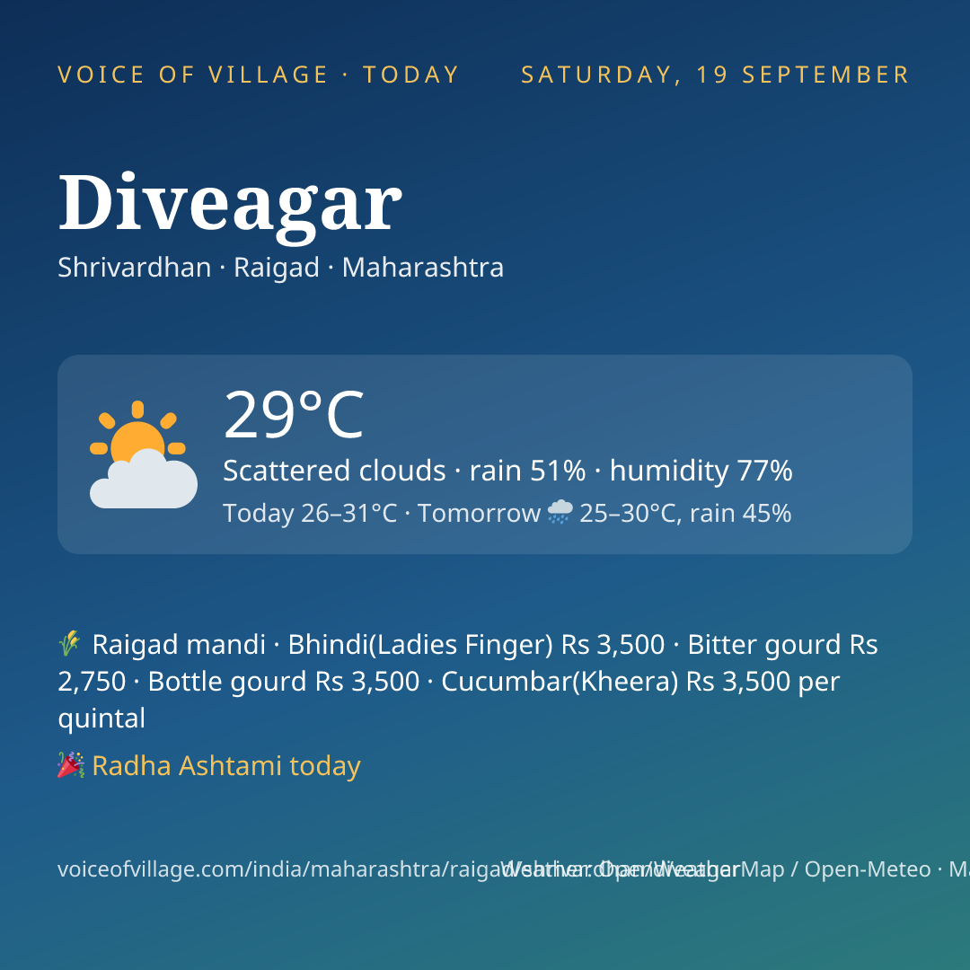 Diveagar today