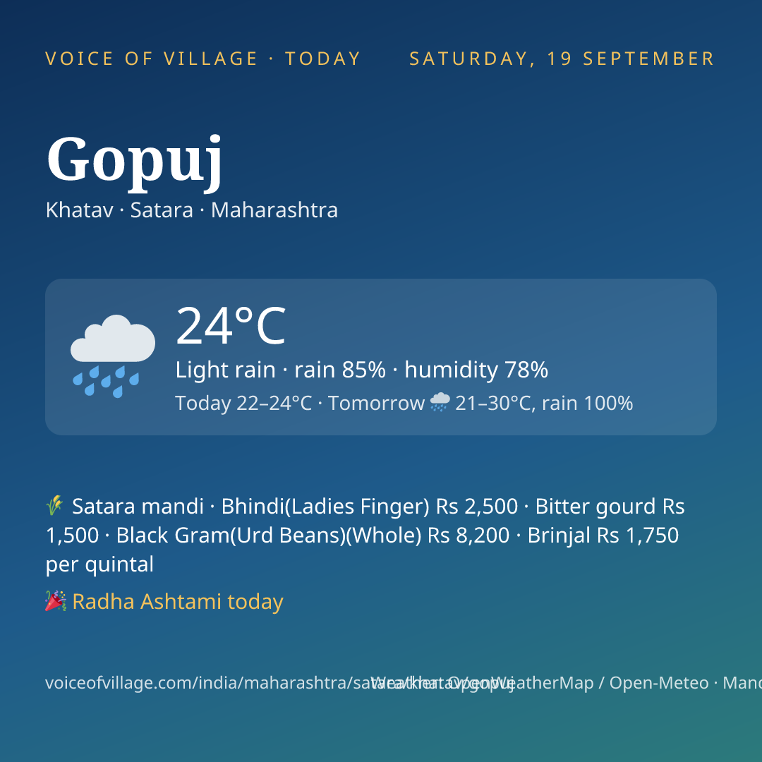 Gopuj today