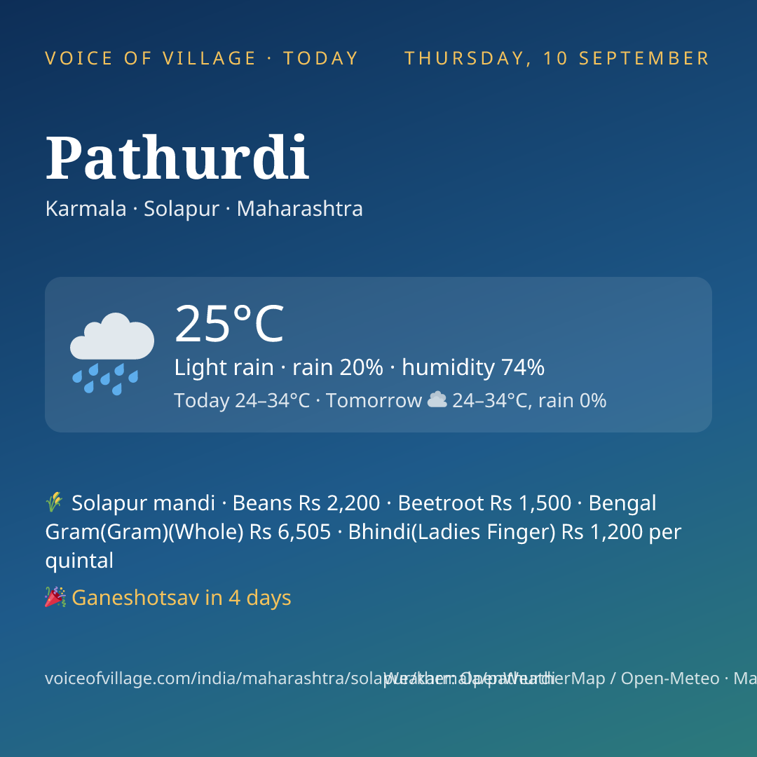 Pathurdi today