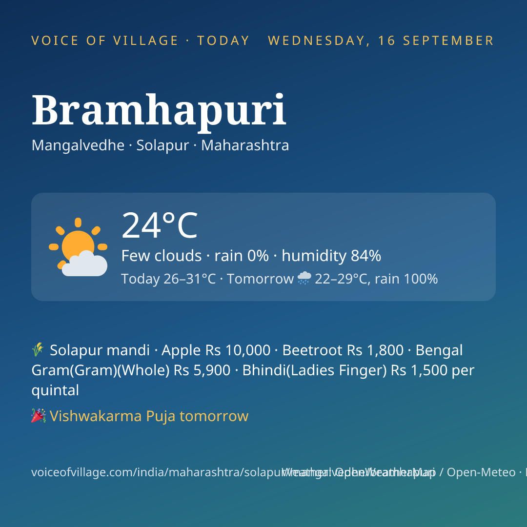 Bramhapuri today