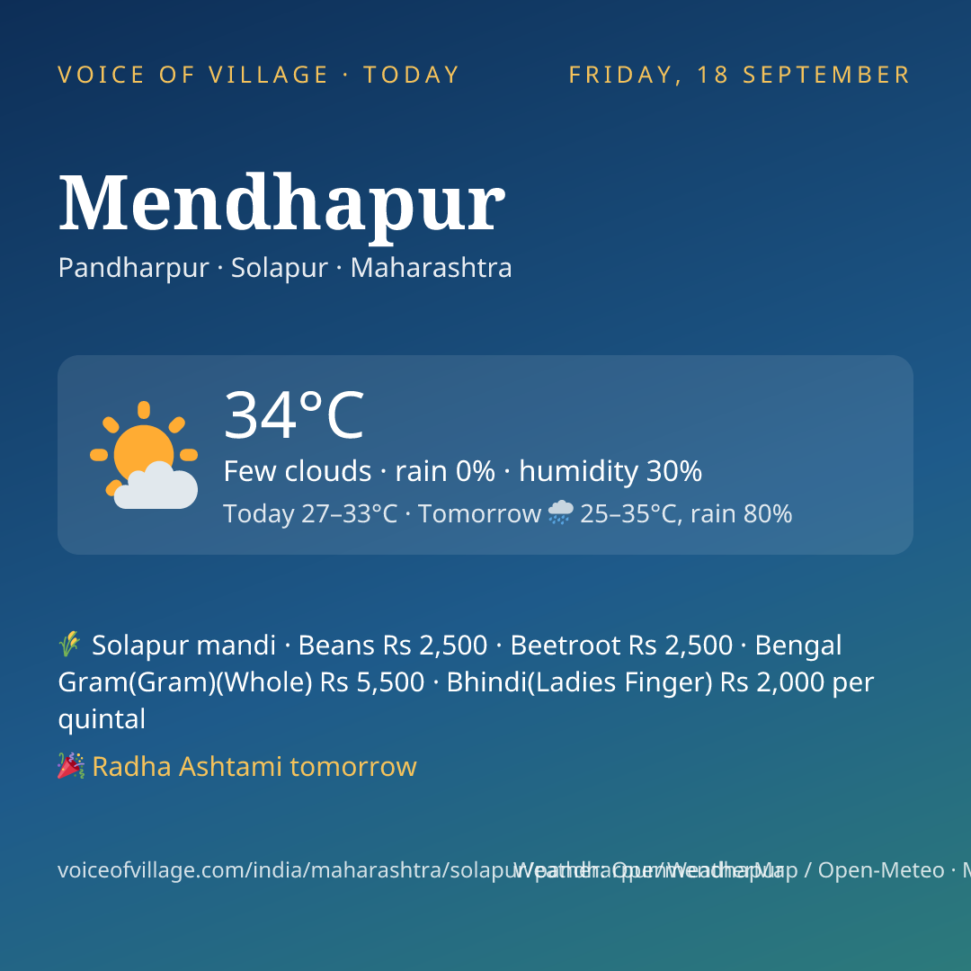 Mendhapur today