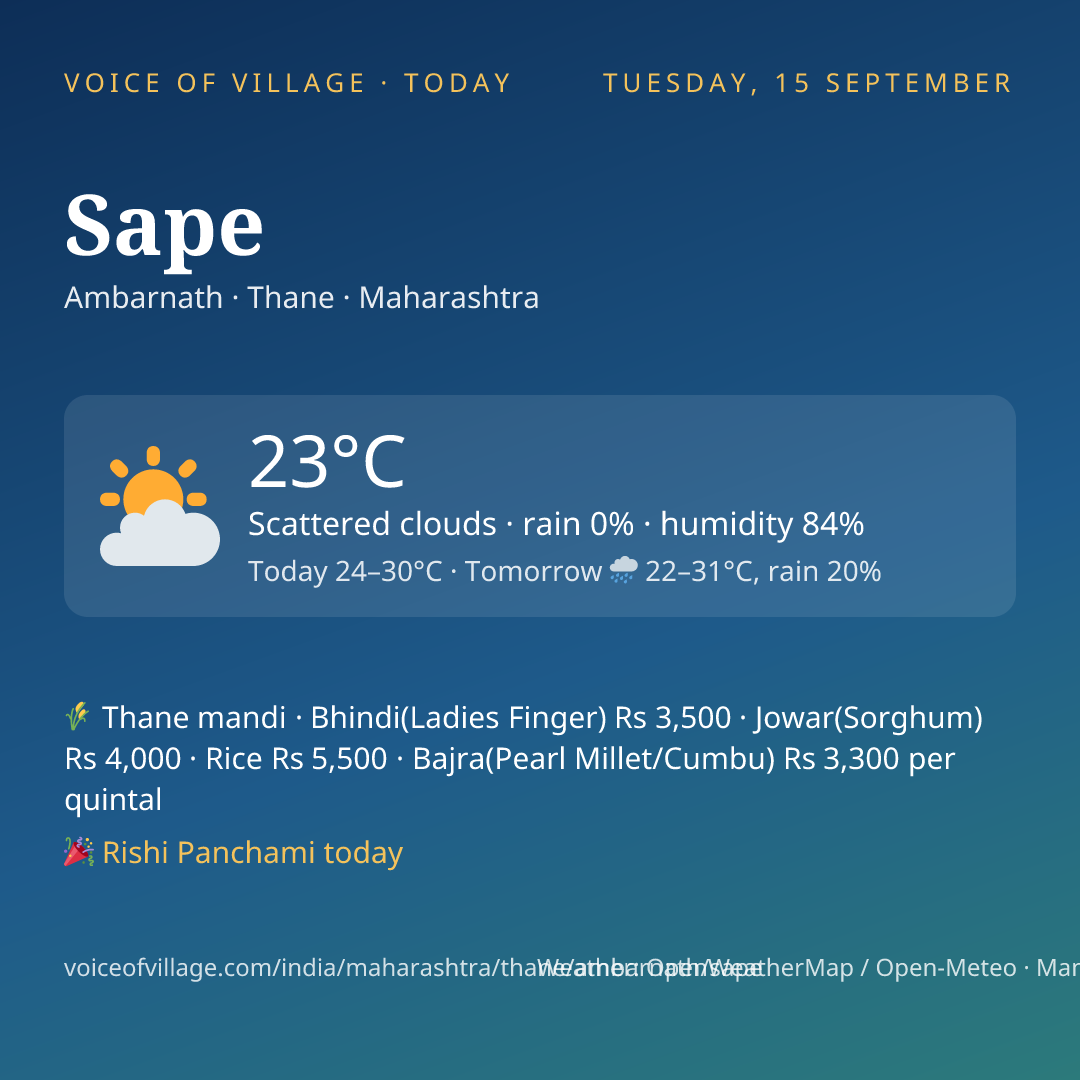 Sape today