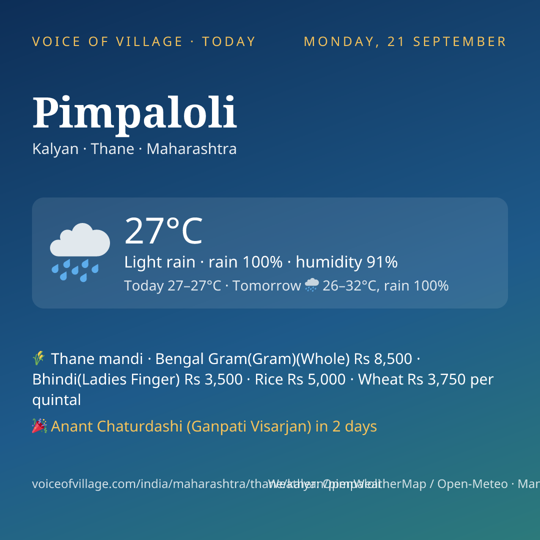 Pimpaloli today