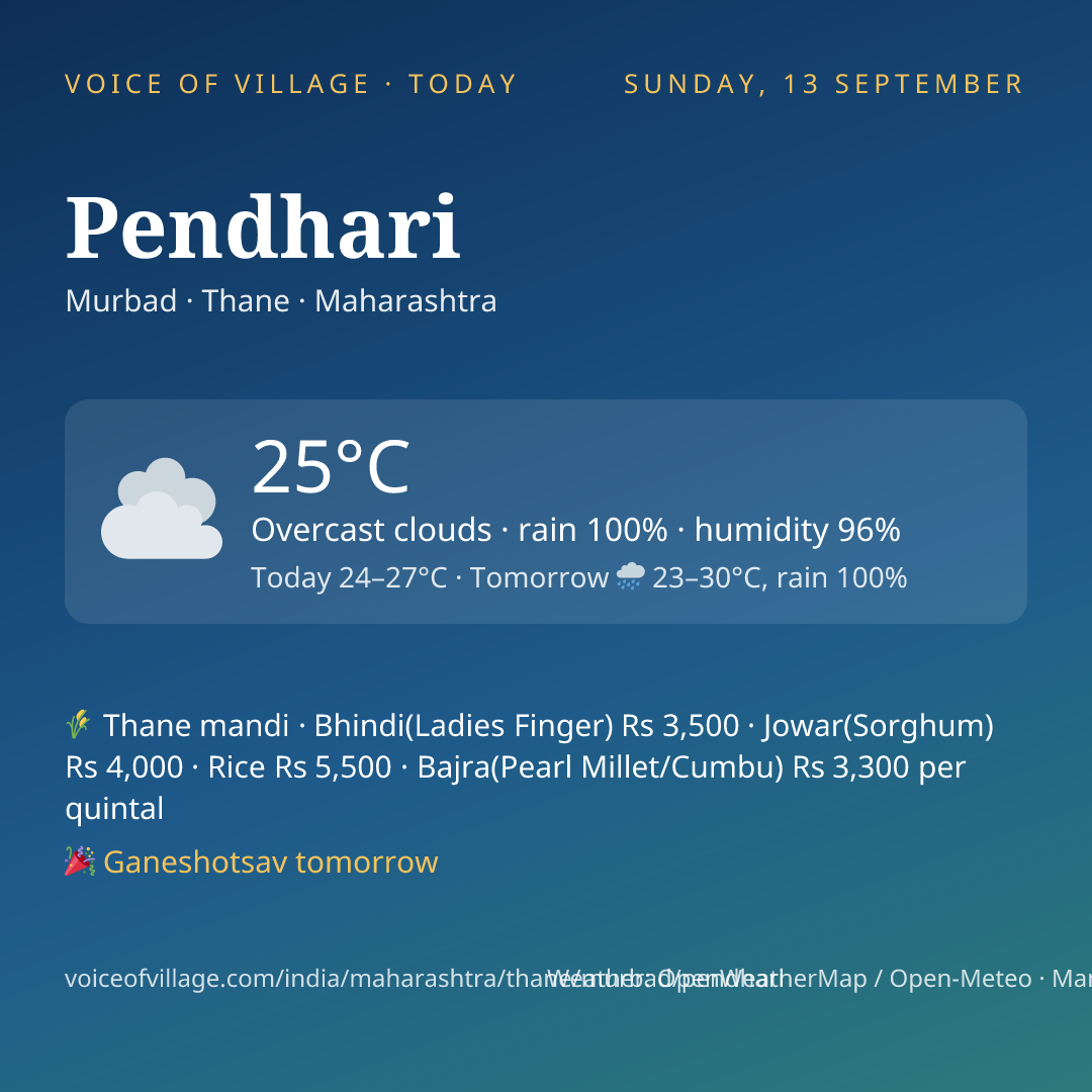 Pendhari today