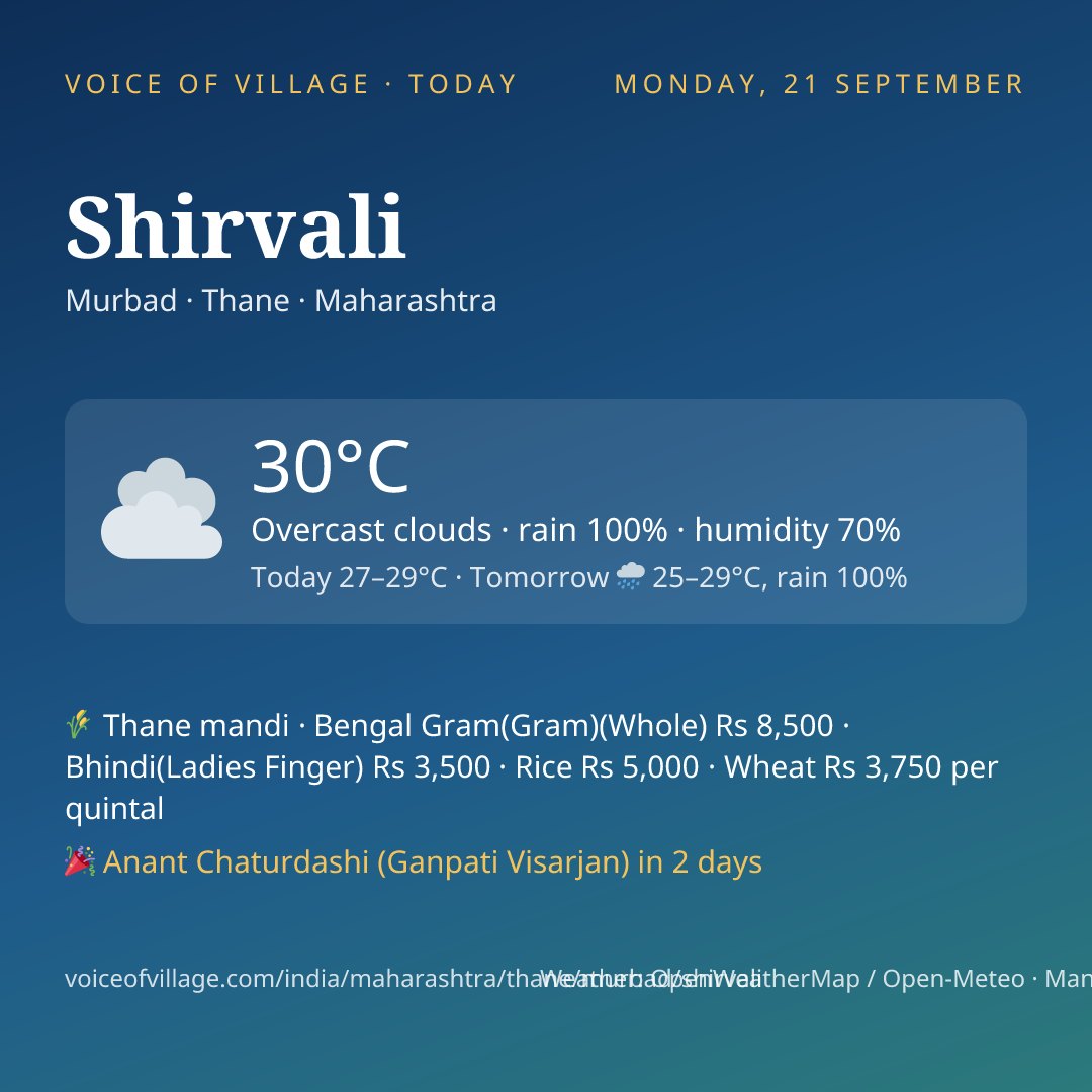 Shirvali today