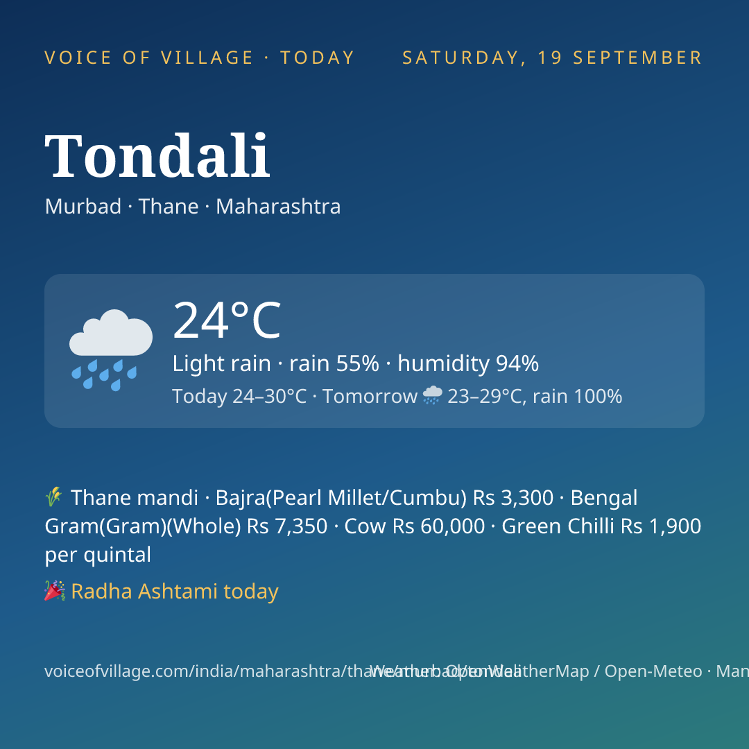 Tondali today