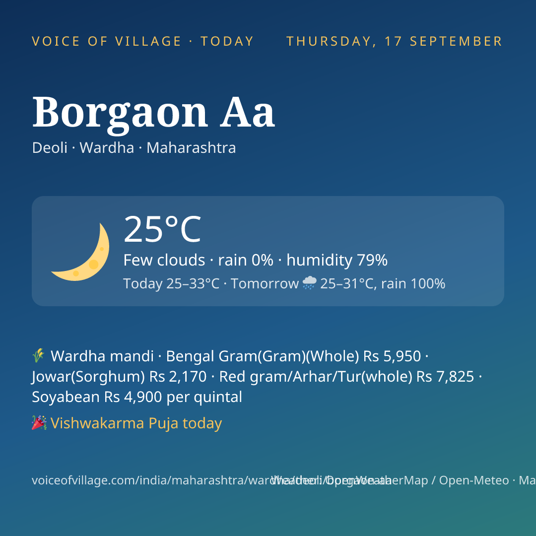Borgaon Aa today