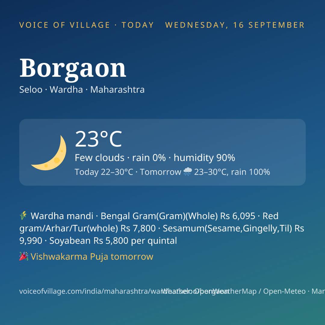 Borgaon today