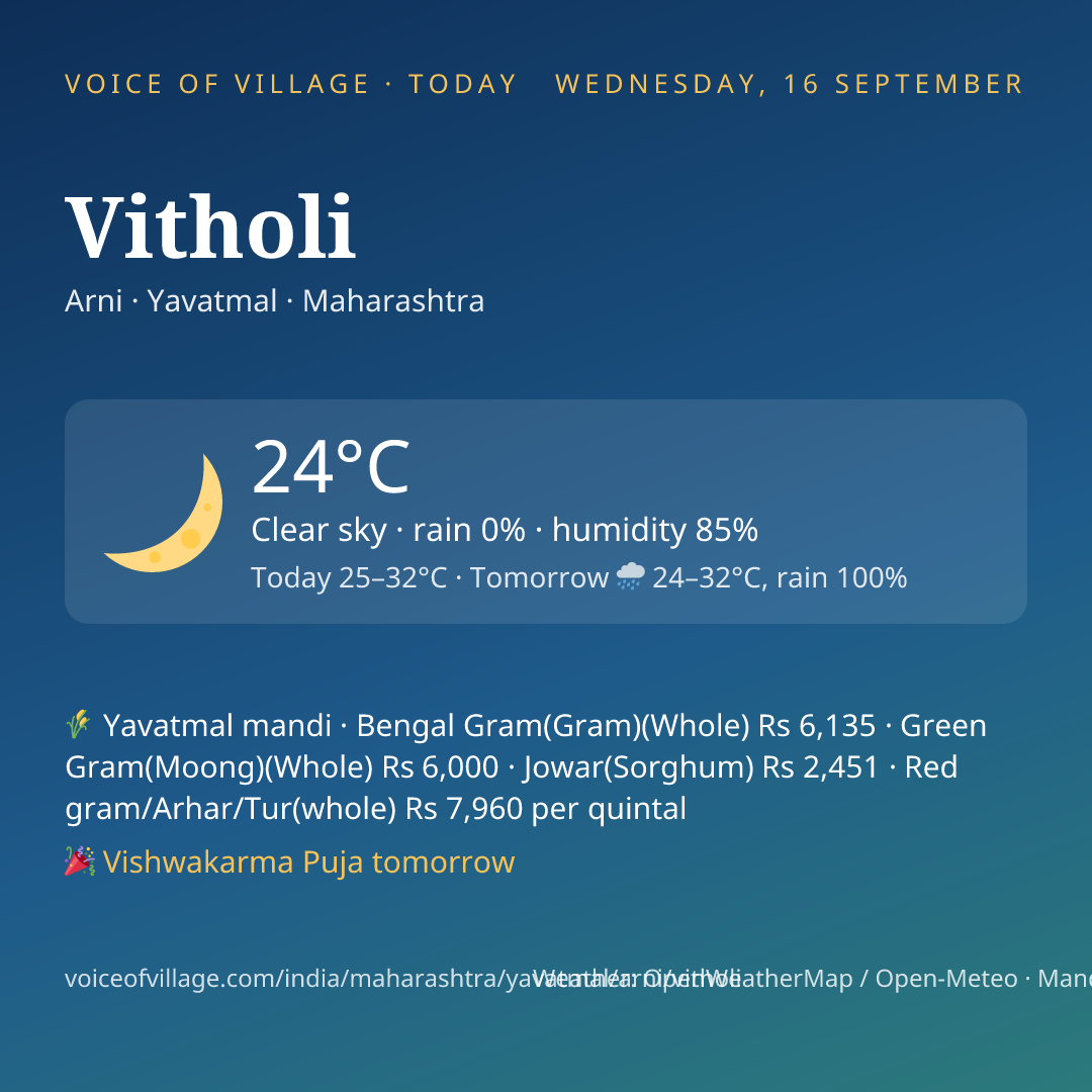 Vitholi today