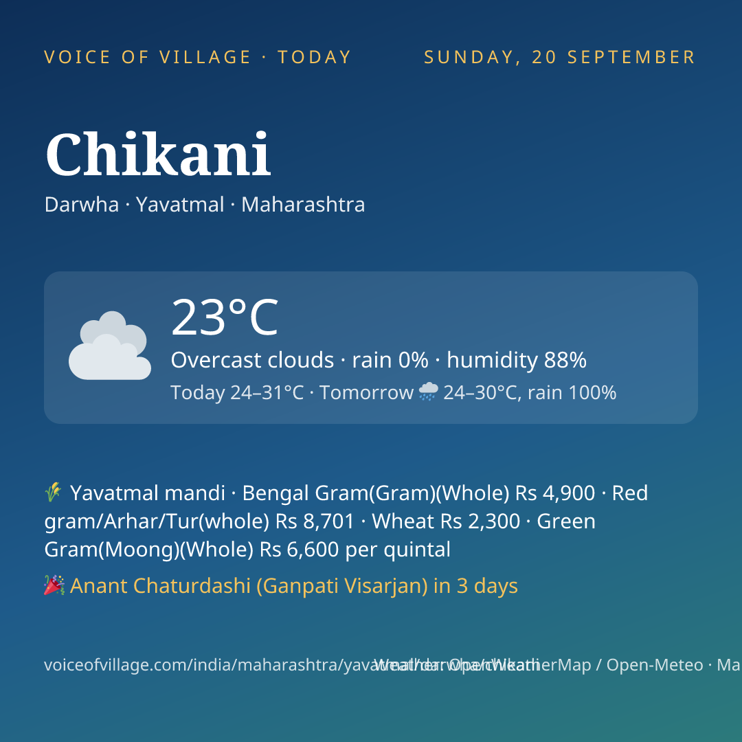 Chikani today