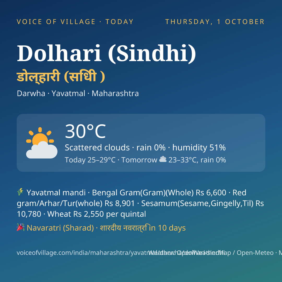Dolhari (Sindhi) today