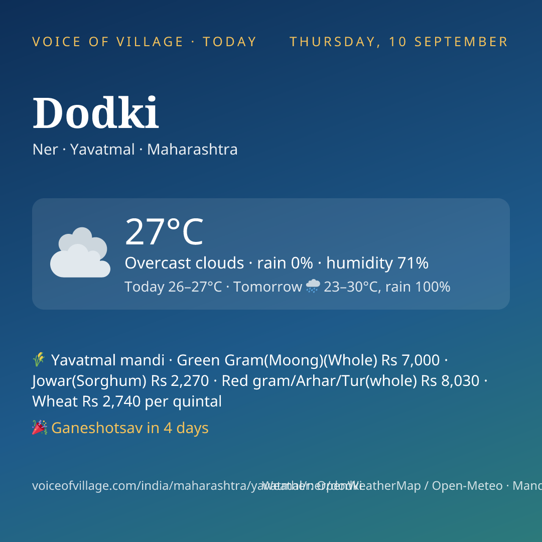 Dodki today