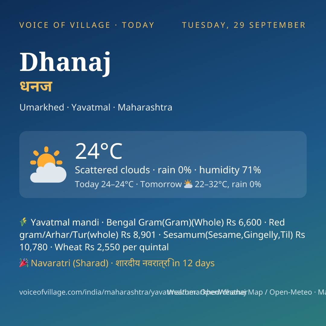 Dhanaj today