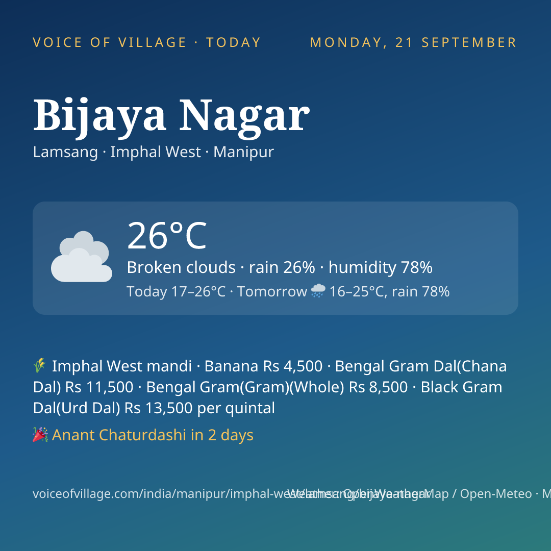 Bijaya Nagar today