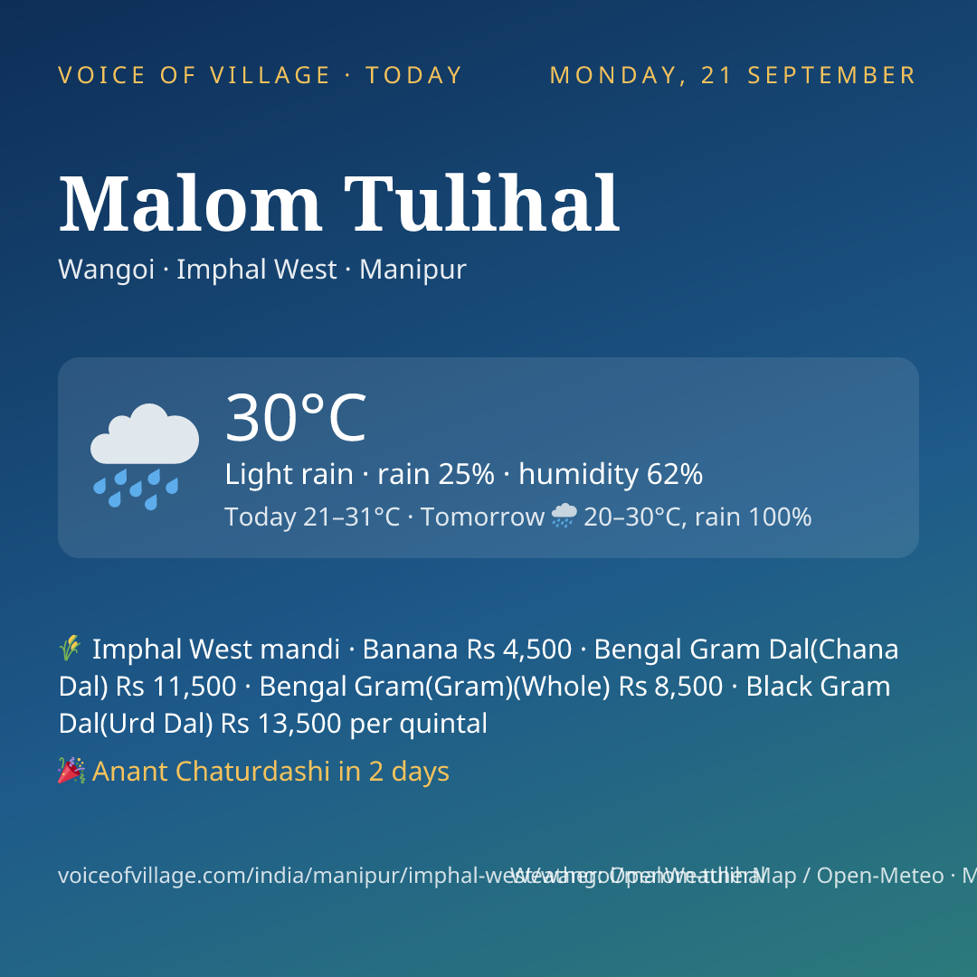 Malom Tulihal today