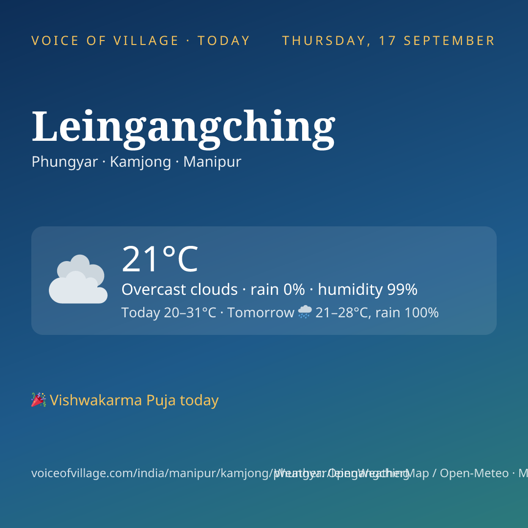 Leingangching today