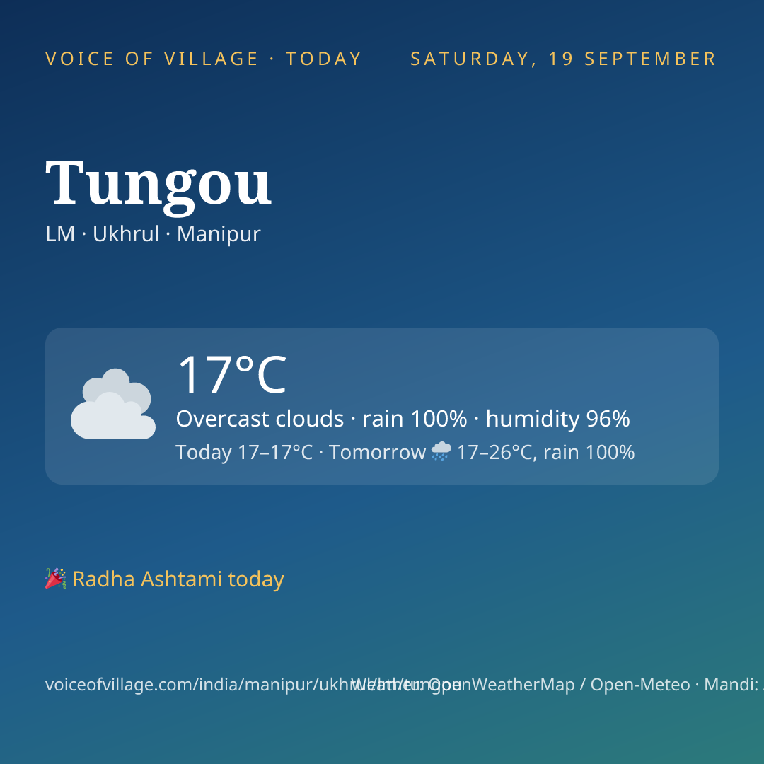 Tungou today