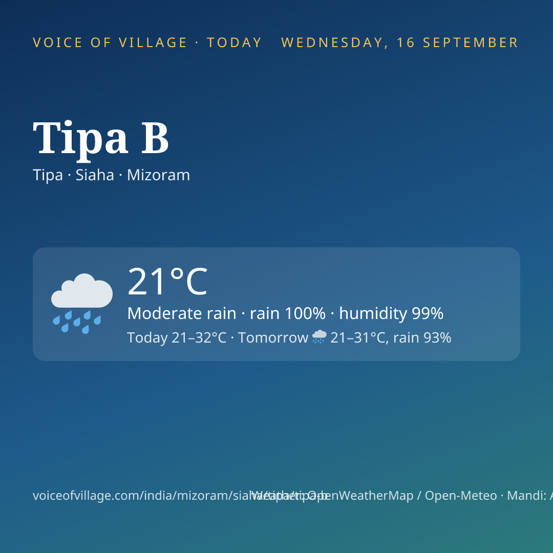 Tipa B today