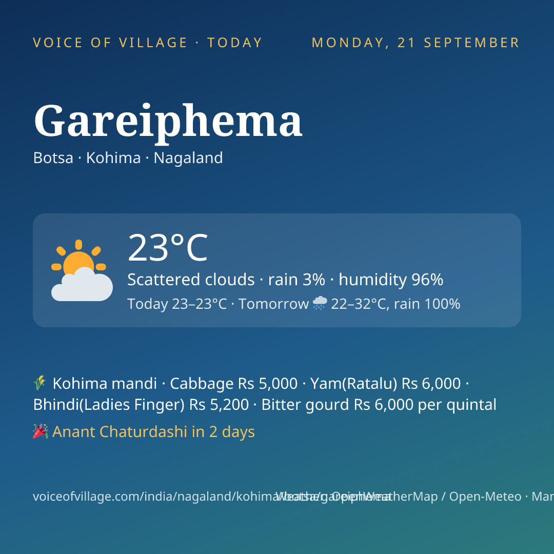 Gareiphema today