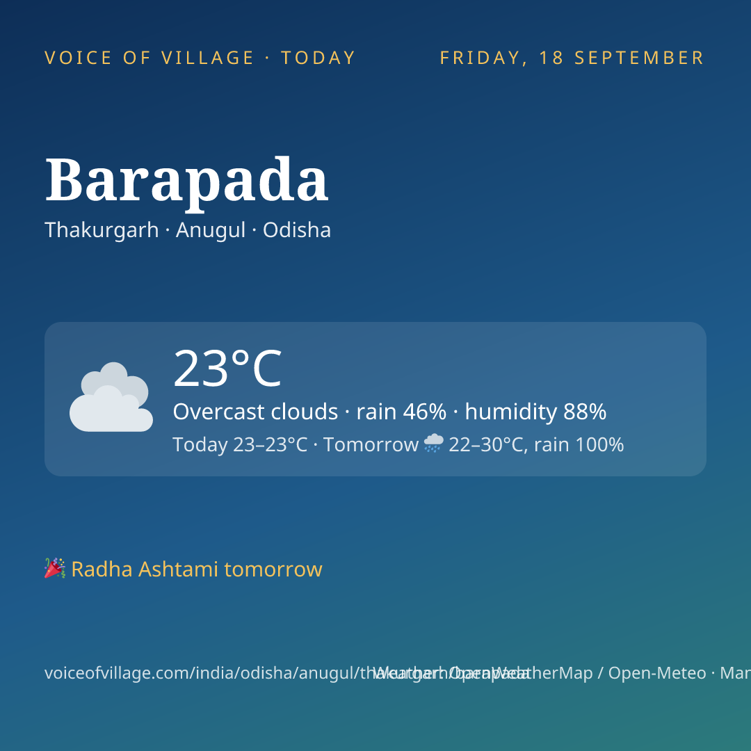 Barapada today