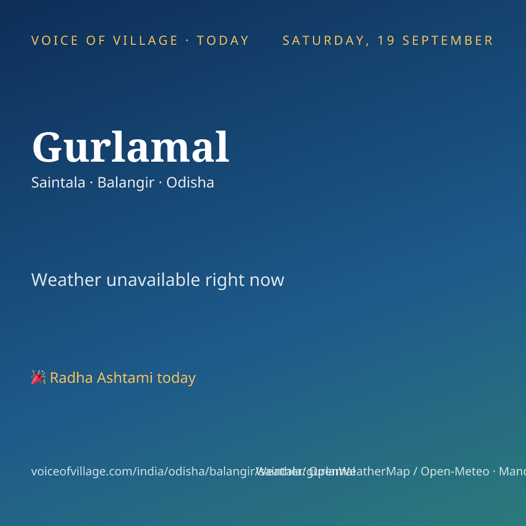 Gurlamal today