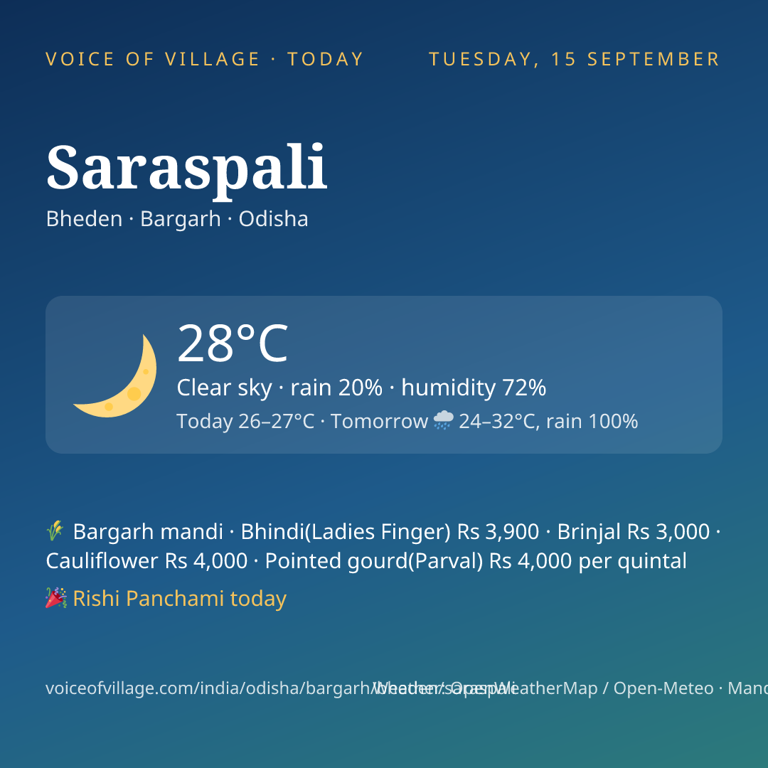 Saraspali today