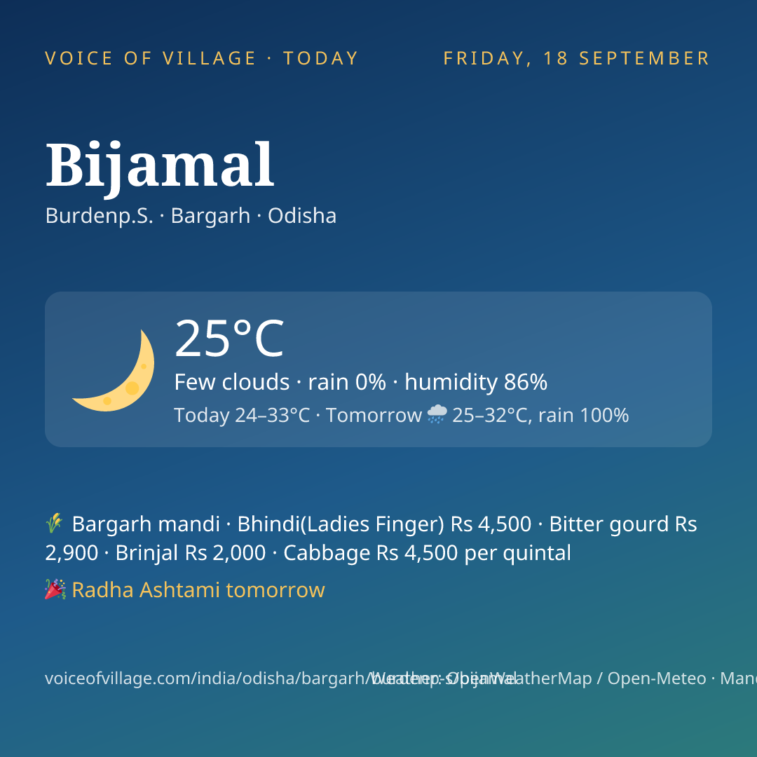 Bijamal today