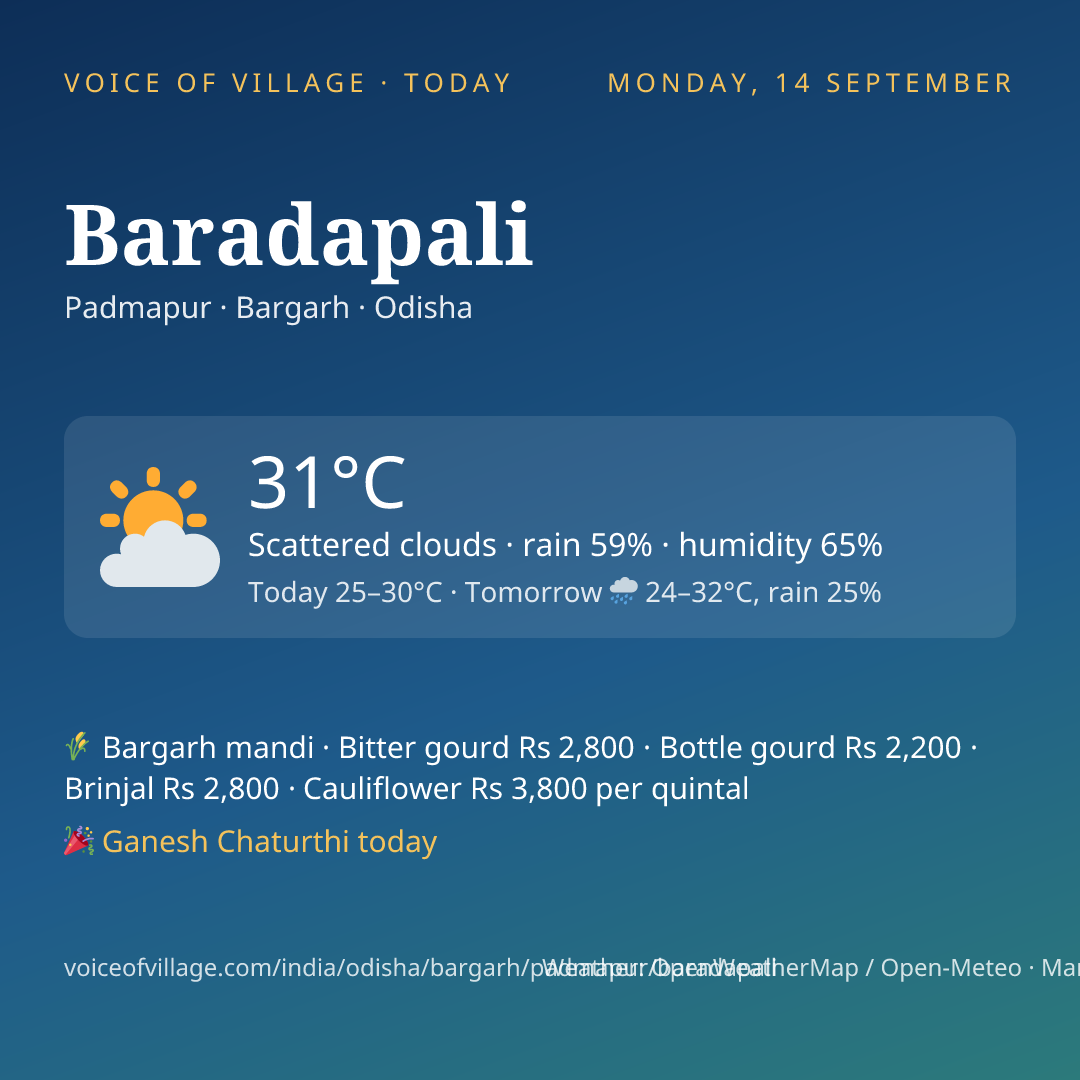 Baradapali today