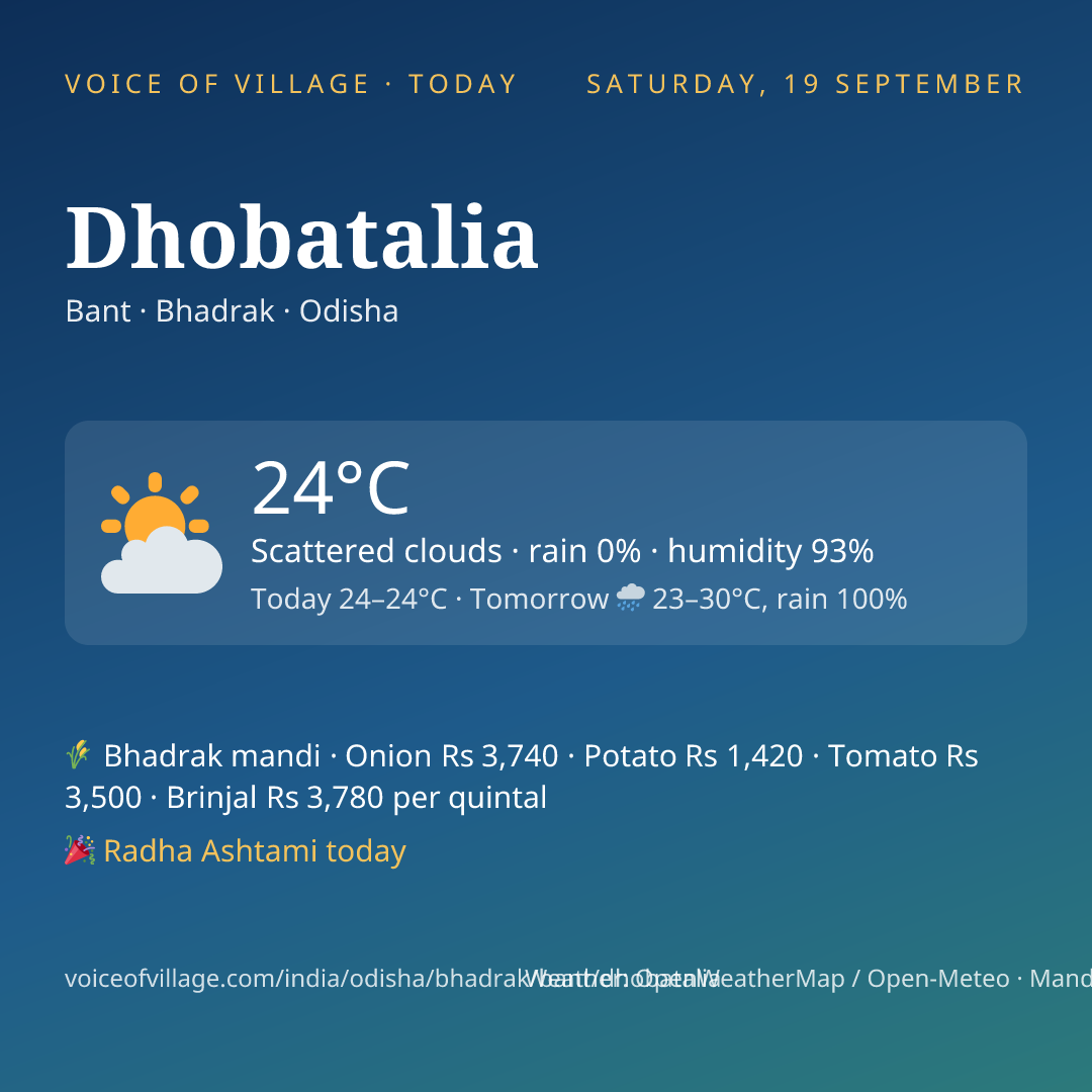 Dhobatalia today